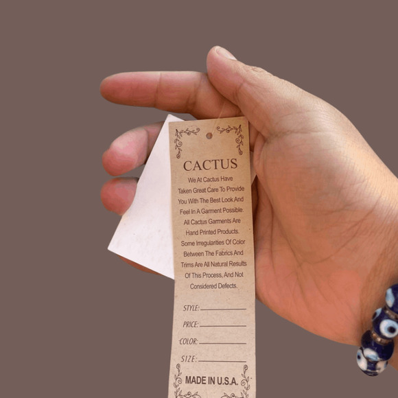 Cactus Rome Print Top | Blue Scoop Neck | Size 2X | Vintage NWT - Picture 2 of 5